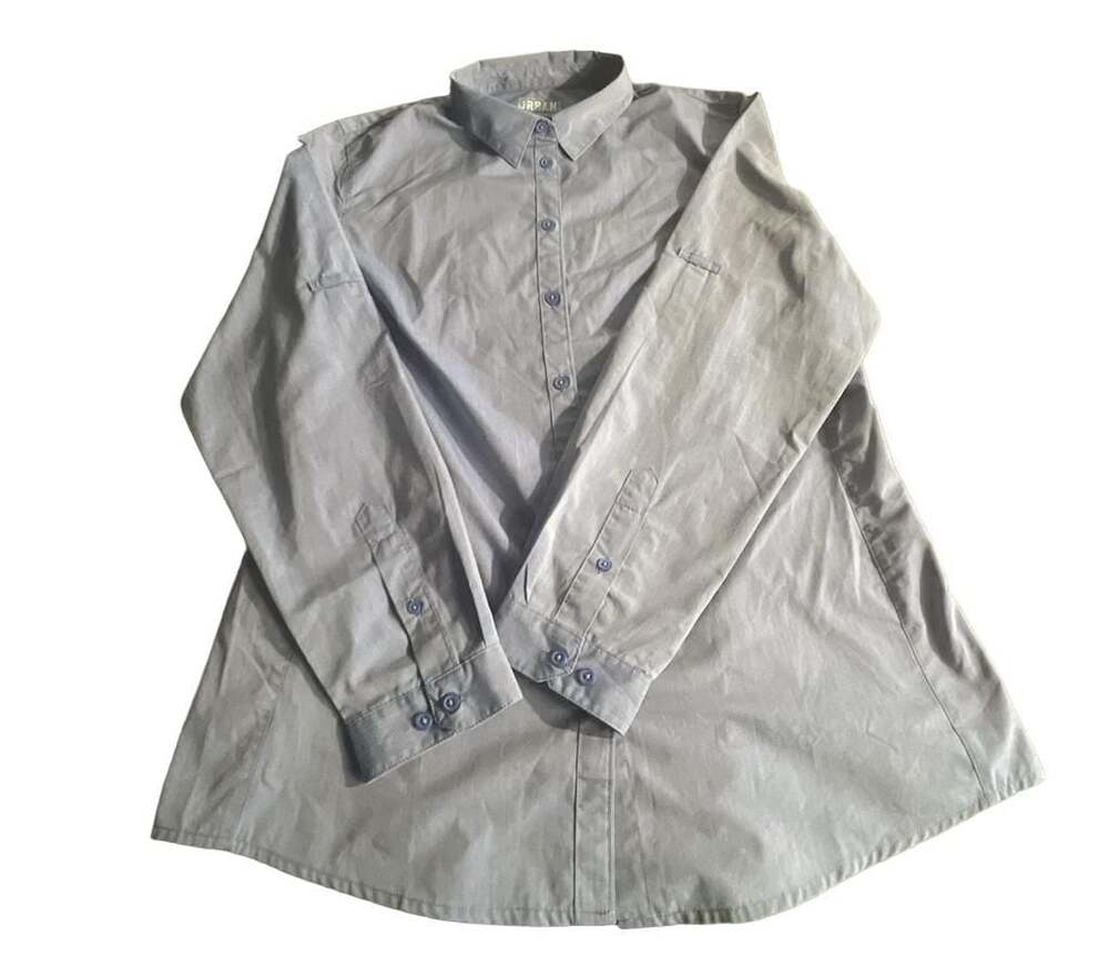 Chef Works Urban Collection Light Blue Long Sleeve Button-Up Shirt